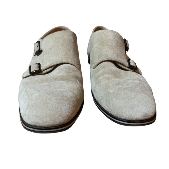 Hugo Boss Double Monk Strap Oxford Tan Suede Mens Oxfords Size 8 main image 7